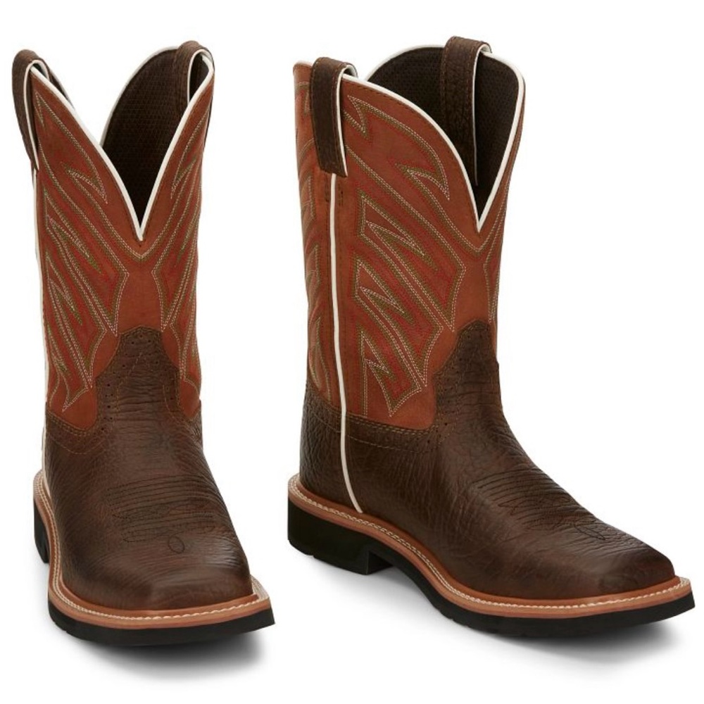 Justin Pull On Electrician 11” Steel Toe Work Boots